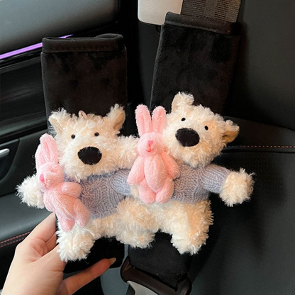 Lovely Sky Sweater Puppy Seat Belt Cover