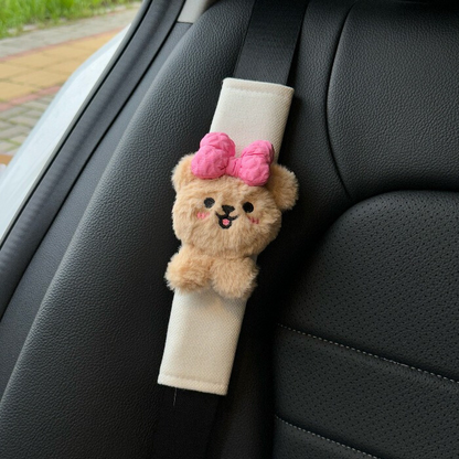 Lovely Ribbon Baby Bear Seat Belt Cover