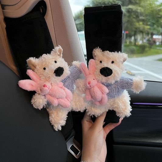 Lovely Sky Sweater Puppy Seat Belt Cover