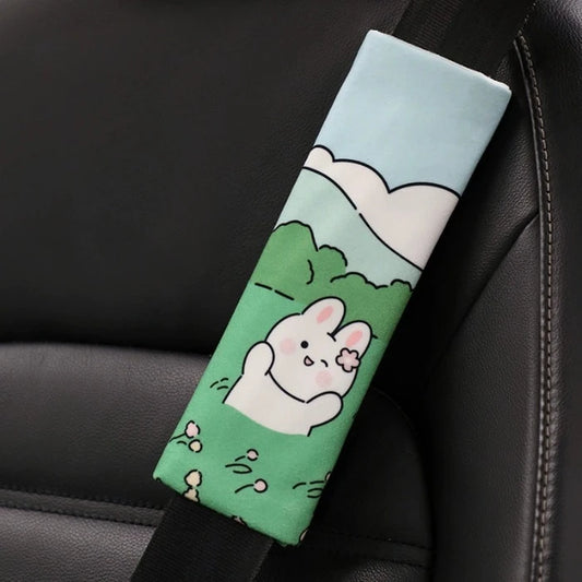 Cartoon Cute Baby bunny & Bear Seat Belt Cover