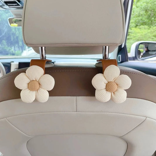 Plush Simple Flower Headrest Hook