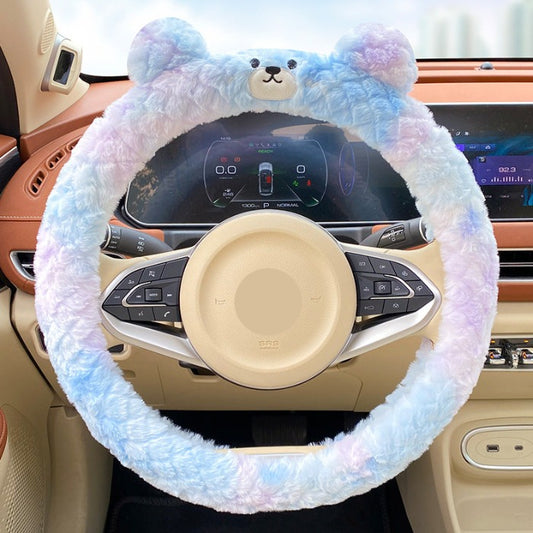 Plush Sweet Bear Steering Wheel Cover