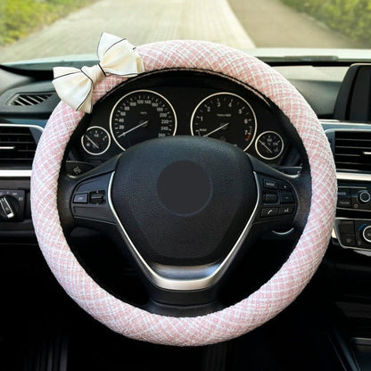 Classic Luxe Ribbon Steering Wheel Cover