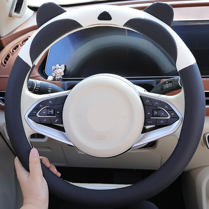 Cute Panda Bear Ear Steering Wheel Cover