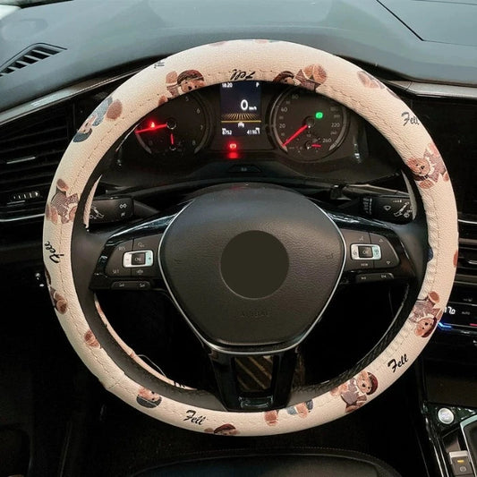 Cute Teddy Bear Steering Wheel Cover