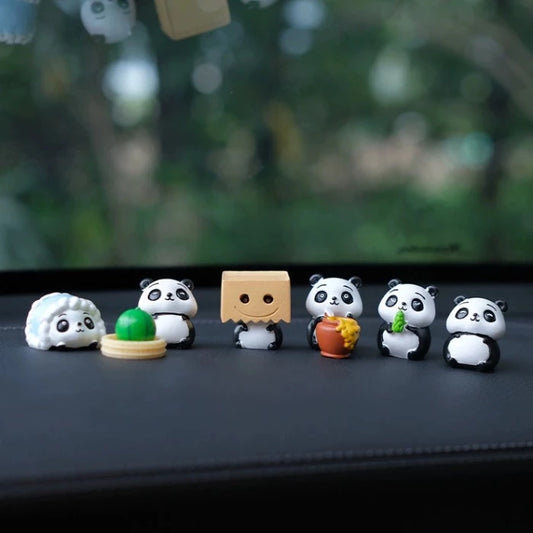 Cute Panda Family Ornament